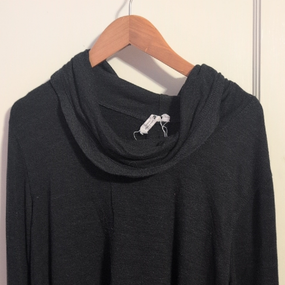 Cowl Turtleneck Gray